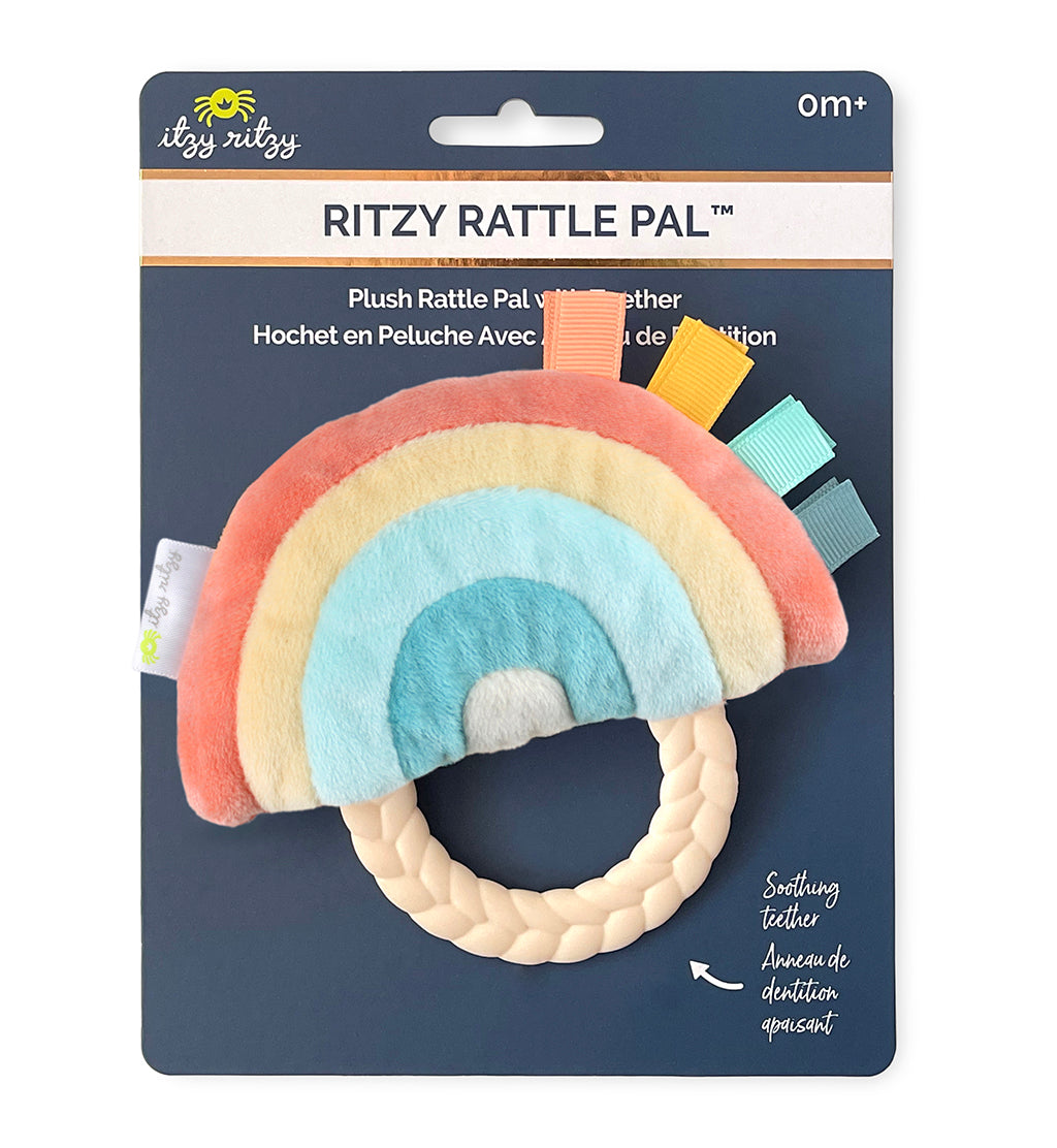 Itzy Ritzy Rattle Pals Plush Rattle + Teether