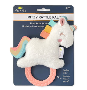 Itzy Ritzy Rattle Pals Plush Rattle + Teether