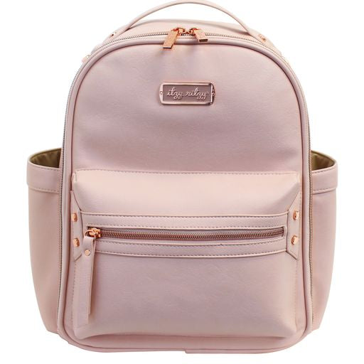 Itzy Ritzy Mini Boss Blush Pink Diaper Bag Backpack