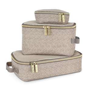 Itzy Ritzy Taupe Diaper Bag Packing Cubes