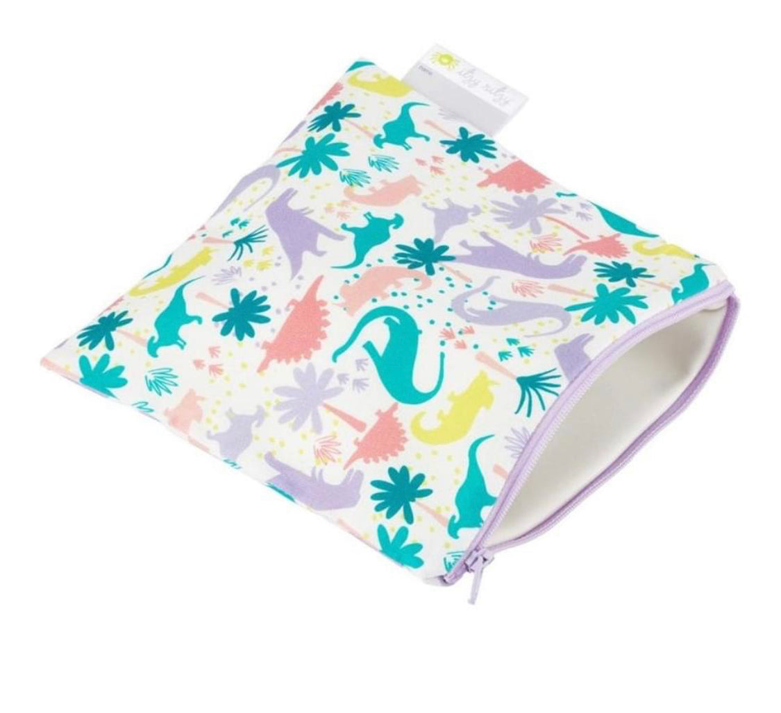 Itzy Ritzy Darling Dino Snack Happens + Everything Reusable Bag