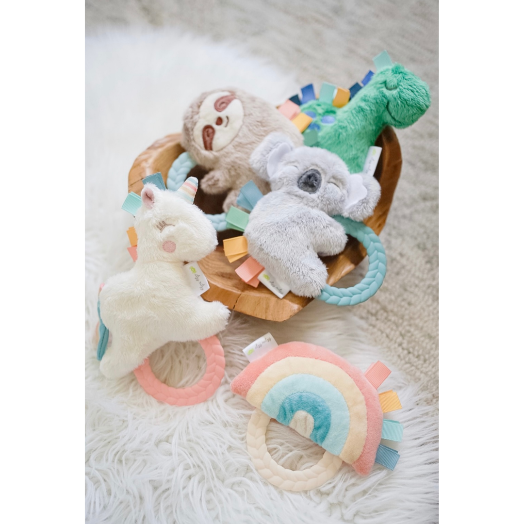 Itzy Ritzy Rattle Pals Plush Rattle + Teether