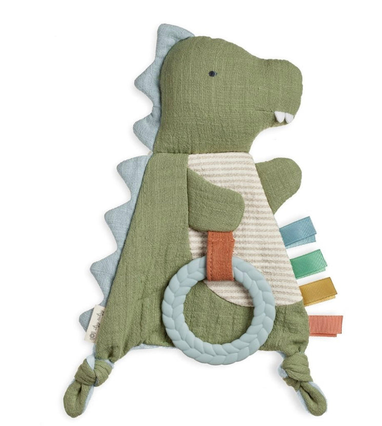 Itzy Ritzy Bitzy Dino Crinkle Sensory Lovey Toy