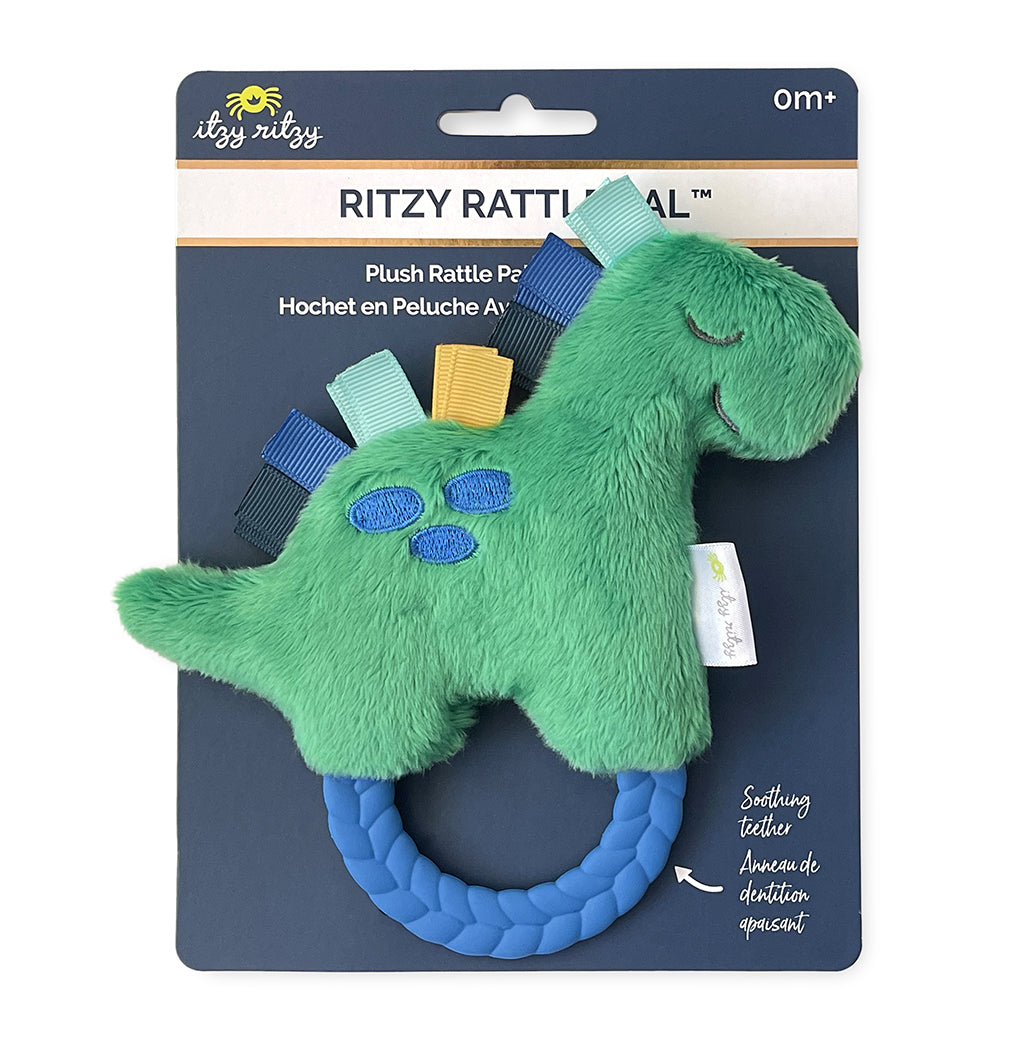 Itzy Ritzy Rattle Pals Plush Rattle + Teether