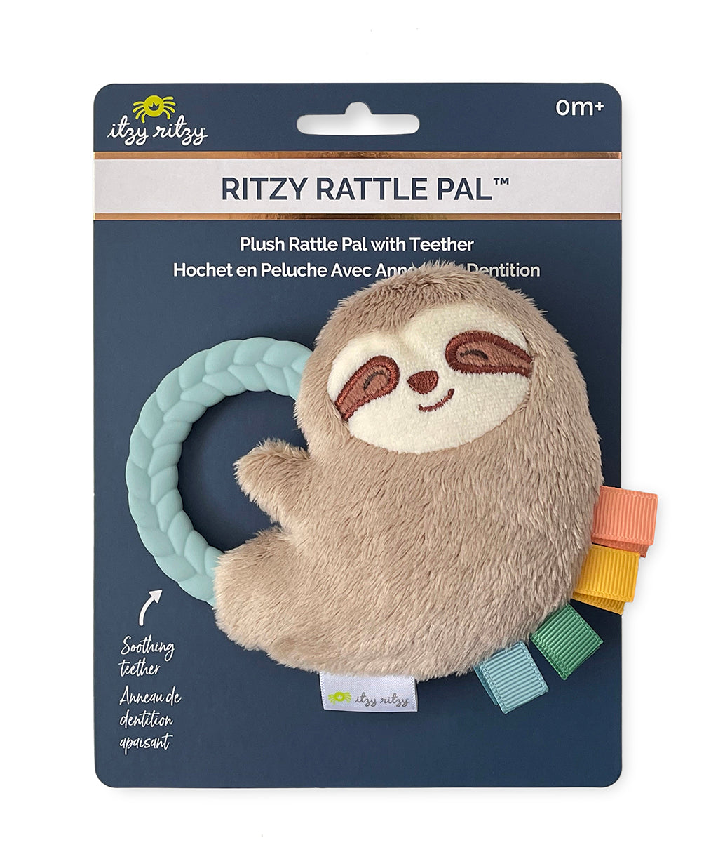 Itzy Ritzy Rattle Pals Plush Rattle + Teether