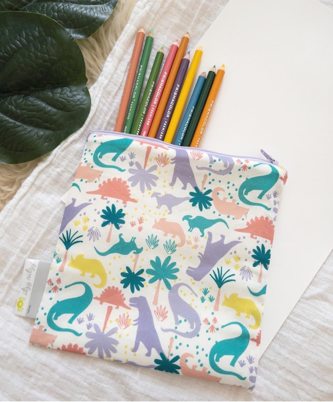 Itzy Ritzy Darling Dino Snack Happens + Everything Reusable Bag